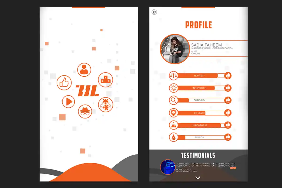 React Native and JavaScript based mobile app MVP for a fun and productive workplace