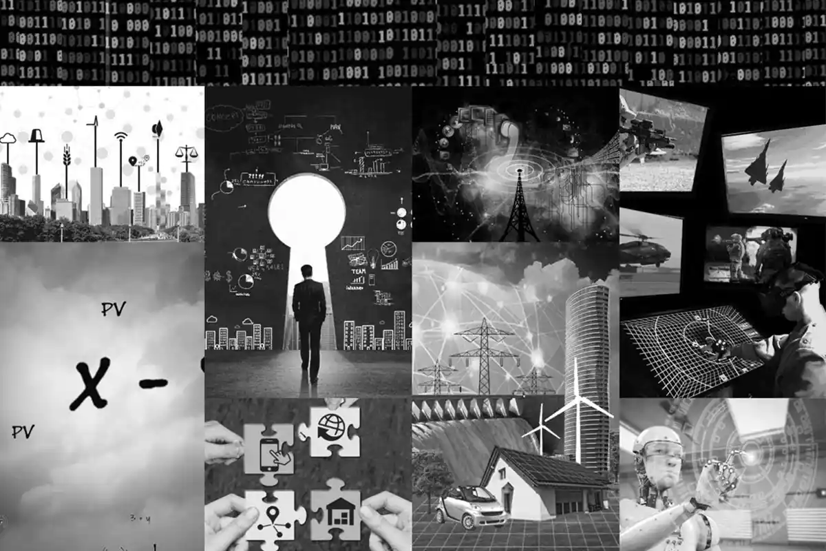 Modern black & white informational website for a corporate firm with lots of animation